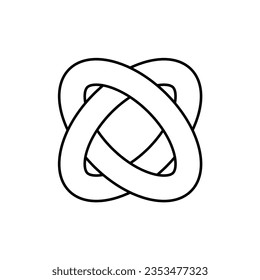 Impossible Icon. Illogical, Unreal Symbol.