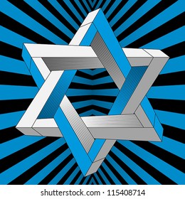 An impossible object. EPS 8, CMYK