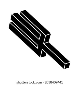 Impossible object. Optical illusion. 3d illustration. Geometric figure. Optical art shape.
