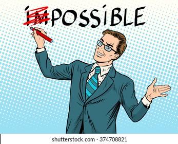 Impossible possible business concept