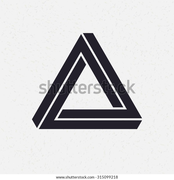 不可能な形状 三角形 ベクターイラスト のベクター画像素材 ロイヤリティフリー