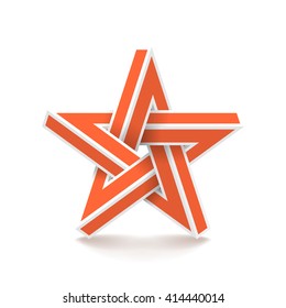 Impossible star. Vector Illustrstion