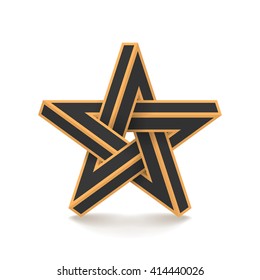 Impossible star. Vector Illustrstion