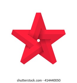 Impossible star. Vector Illustrstion