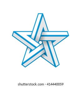 Impossible star. Vector Illustrstion