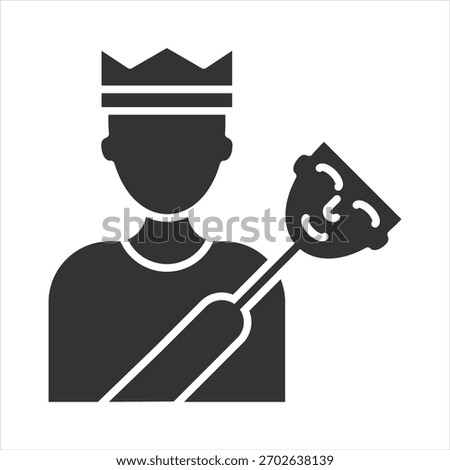 Imposter Syndrome Glyph Icon Vector Illustration