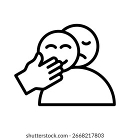 Elemento de icono de síndrome de impostor para el diseño