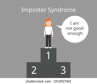 Impostor Syndrome And Make You Feel That You Are Still Not Good Enough Vector