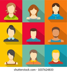 Imposture icons set. flat set of 9 imposture vector icons for web isolated on white background