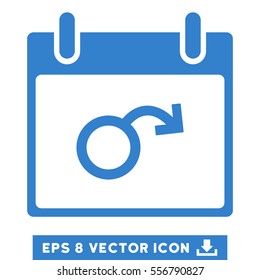 Impotence Calendar Day icon. Vector EPS illustration style is flat iconic symbol, cobalt color.