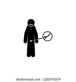 impotent, infertility icon. Element of human pain icon for mobile concept and web apps. Detailed impotent, infertility icon can be used for web and mobile