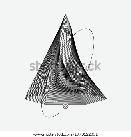 An imprecise cone circled in orbit