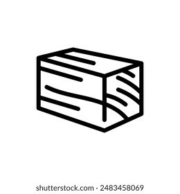 Impreg Timbers Line schwarzes Symbol. Sign for Web-Seite, mobile App, Button, Logo. Vektorgrafik isoliertes Button. Bearbeitbarer Strich.