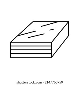 impreg timbers line icon vector. impreg timbers sign. isolated contour symbol black illustration
