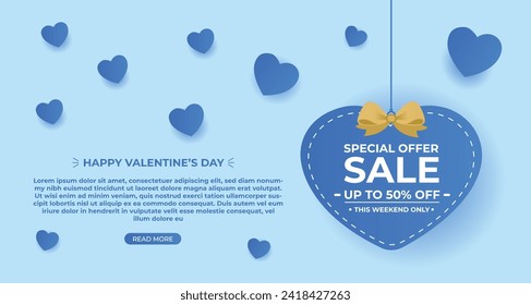 Impress with our Valentine's Day sale banner template! Crafted by a skilled designer, this design radiates love and boosts sales effortlessly. ❤️🌟 #ValentinesDay #Sale #banner