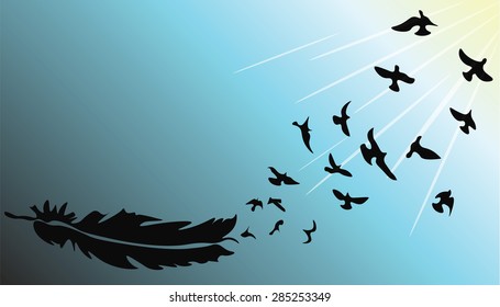 Impression abstract composition background. Vector