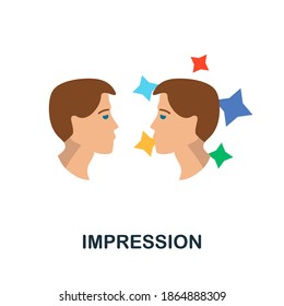 Icono plano de impresión de la colección de administración de reputación. Elemento de línea simple Símbolo de impresión para plantillas, diseño web e infografías