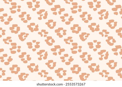 An impression of flower block with painted brushstrokes forming a minimal design in cream and off white. Simple floral blender pattern. A seamless vector pattern. Great for homedecor,fabric,wallpaper.