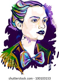 impression girl portrait 