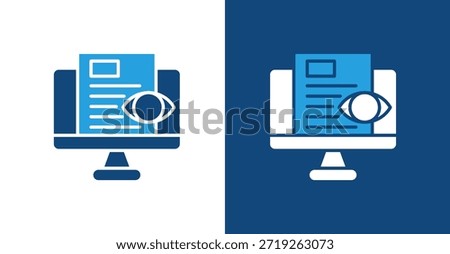 Impression Glyph Duotone, with light and dark background