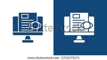 Impression Glyph, with light and dark background
