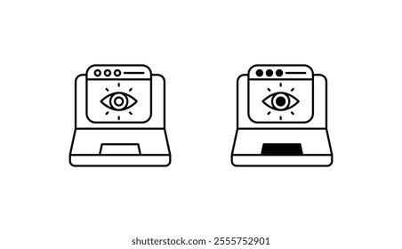 Impression icon design with white background stock illustration