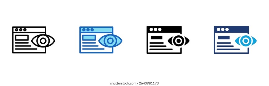 Impression icon Multi Style Vector Illustration