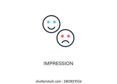 Impression icon in vector. Logotype