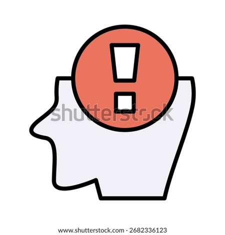 Impression lineal color icon element collection