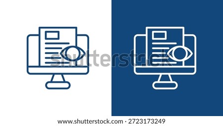 Impression Outline, with light and dark background
