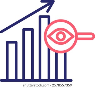 Impression Rate Icon Color Vector Illustration