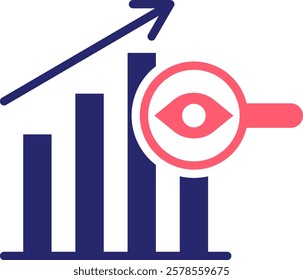 Impression Rate Icon Fill Vector Illustration