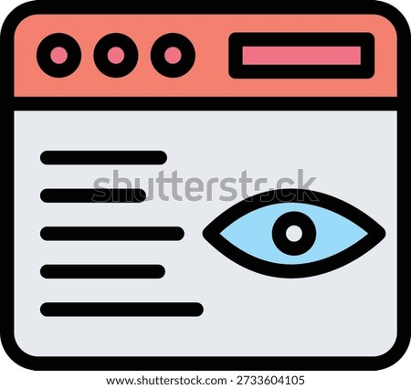 Impression Vector Icon Design Illustration