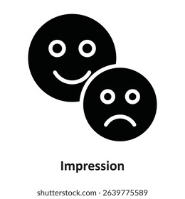 Impression Vector Icon which can easily modify or edit
