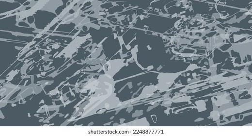 Impressionism. Abstract painting in the style of impressionism. Vector illustration in gray colors