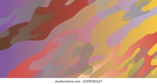 Impressionism. Abstract painting in the style of impressionism. Vector illustration in multicolor