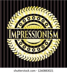 Impressionism shiny emblem