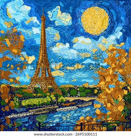 The Impressionist Eiffel Tower – a colorful Parisian landscape