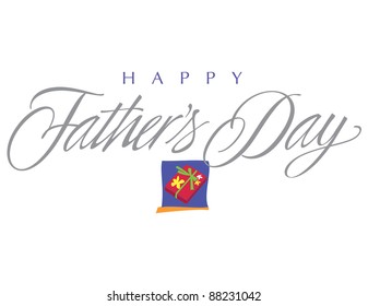 Impressionist Vector Letter Series: Happy Father's Day