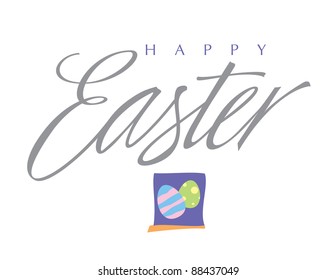 Impressionist Vector Letter Series: Happy Easter