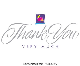 Impressionist Vector Lettering Series: Thank You