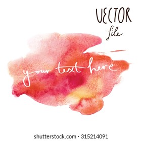 impressionistic watercolor blot vector