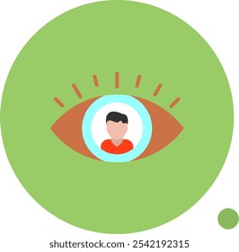 Impressions Flat Shadow Vector Icon Design