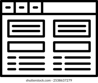 Símbolo de design de ícone de vetor de impressões