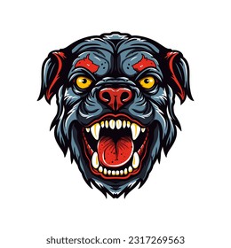 Impressive Bulldog illustration, showcasing fierce determination and resilience. Ideal for businesses and organizations seeking a strong and memorable logo design