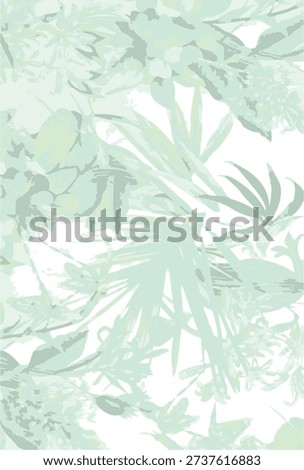  impressive design that combines eye-catching floral motifs. Large flowers and leaves in black, gray and beige tones, accompanied by curved branches, create a watercolor look Seamless watercolor floral trendy chic pattern for surface print. High quality illustration. Luxury sophisticated graphic design. Emotional tender romantic feeling. Paint wash bleeds in paper.