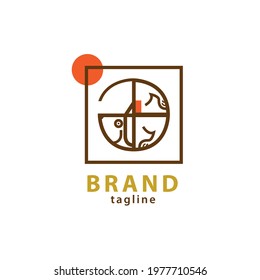 Impressive dog logo design. This logo has a simple and elegant impression. By using a circular line, this logo is perfect for your brand.