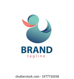 Impressive duck design. a logo with a gradient logo style, this logo has a simple and elegant impression. This logo is perfect for your brand.