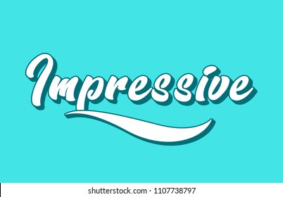 impressive hand written word text for typography design. Can be used for a logo, branding or card