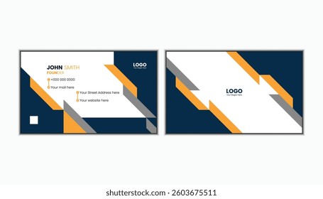 Impressive and minimalist business card design